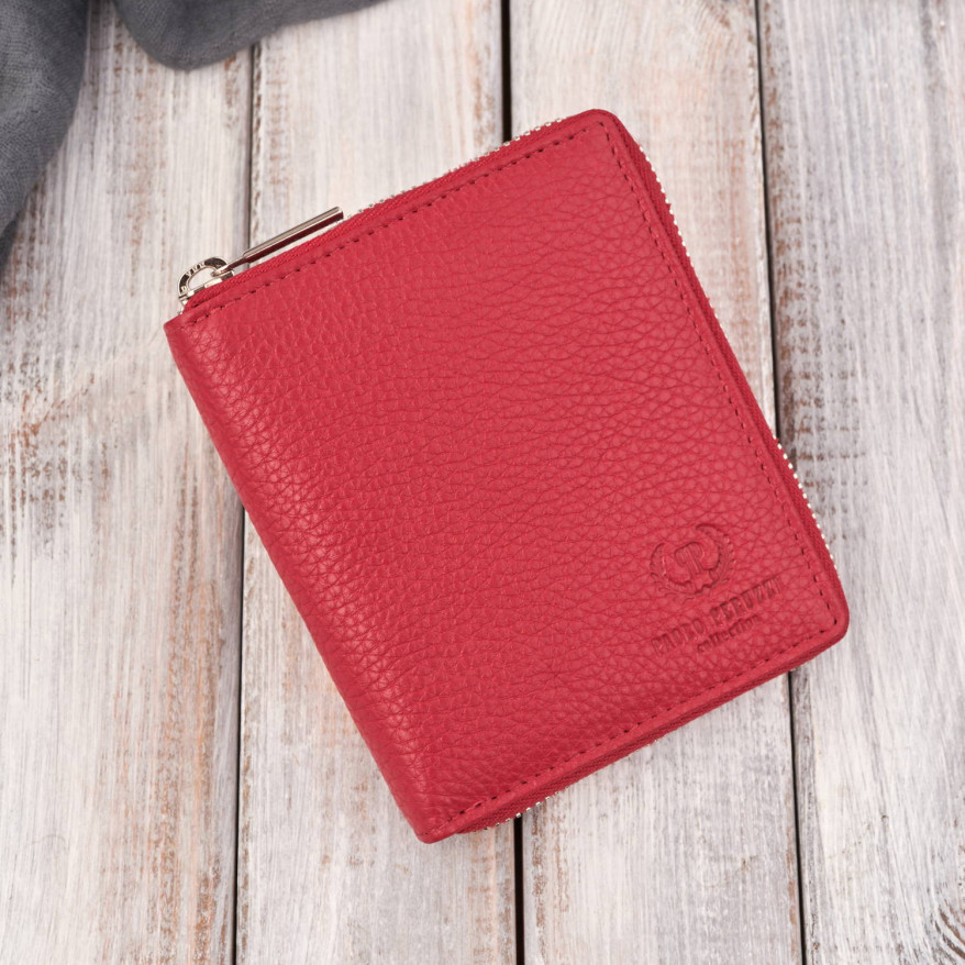 Portfel damski skórzany głęboka czerwień RFID Paolo Peruzzi T-139-RD