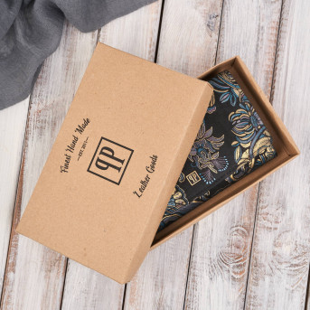 Portfel damski skórzany duży z orientalnym printem Paolo Peruzzi T-01-G