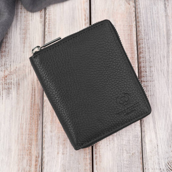 Portfel damski klasyczny skórzany czarny RFID Paolo Peruzzi  T-139-BL