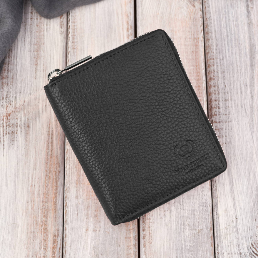 Portfel damski klasyczny skórzany czarny RFID Paolo Peruzzi  T-139-BL