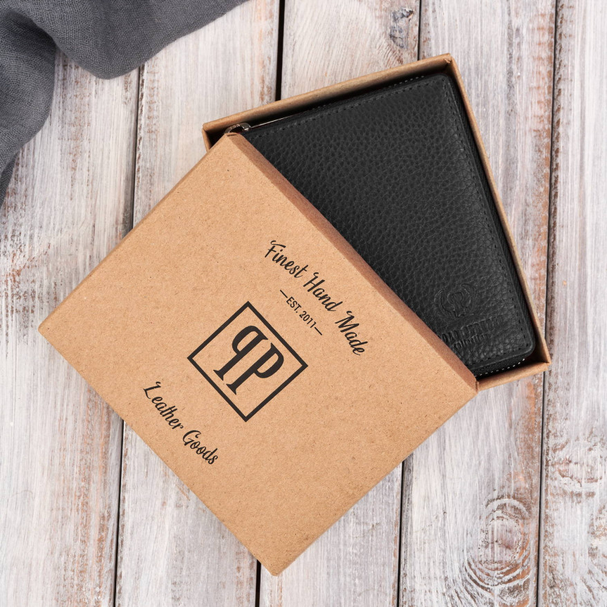 Portfel damski klasyczny skórzany czarny RFID Paolo Peruzzi  T-139-BL