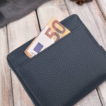 Portfel damski skórzana portmonetka na suwak RFID Paolo Peruzzi T-139-NV