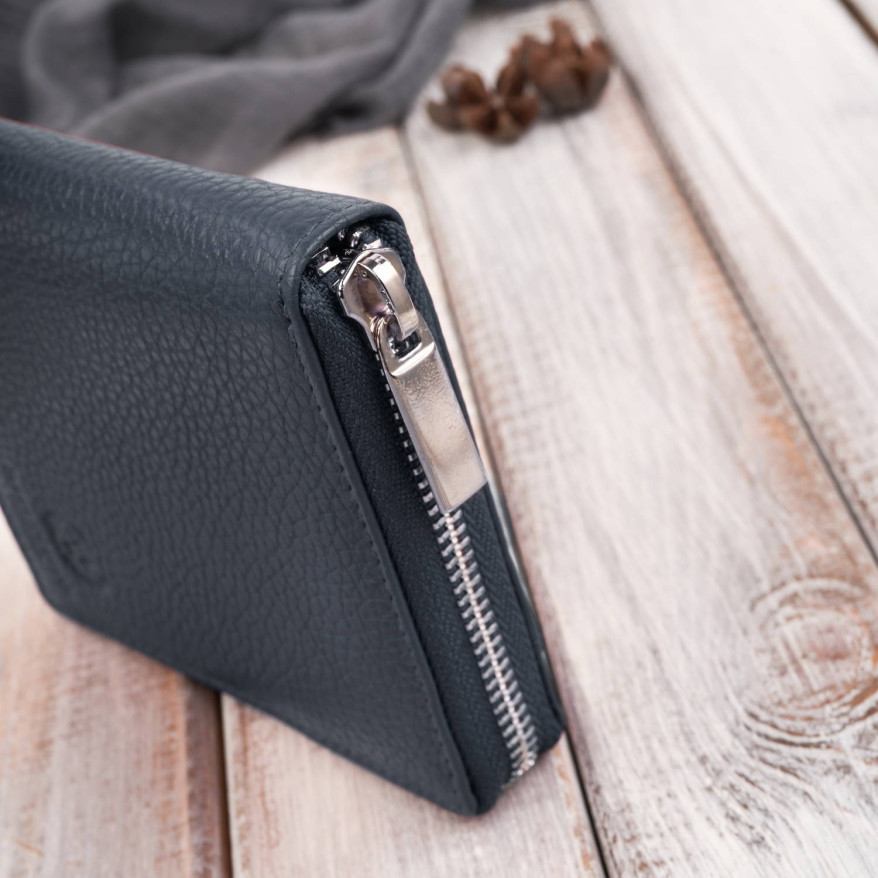 Portfel damski skórzana portmonetka na suwak RFID Paolo Peruzzi T-139-NV