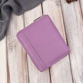 Portfel damski skórzany fioletowy z ochroną RFID Paolo Peruzzi T-139-PI