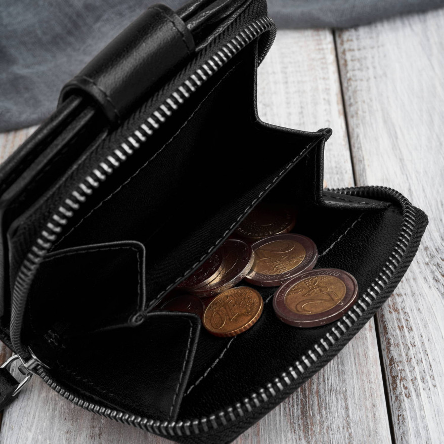 Portfel damski skórzany mały czarny RFID Paolo Peruzii AL-24-BL