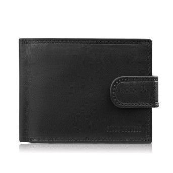 Portfel męski skórzany klasyczna czerń RFID Paolo Peruzzi AL-16-BL