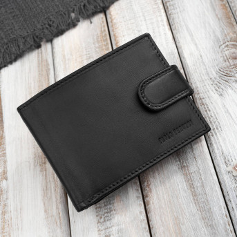 Portfel męski skórzany klasyczna czerń RFID Paolo Peruzzi AL-16-BL
