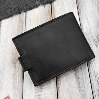 Portfel męski skórzany klasyczna czerń RFID Paolo Peruzzi AL-16-BL