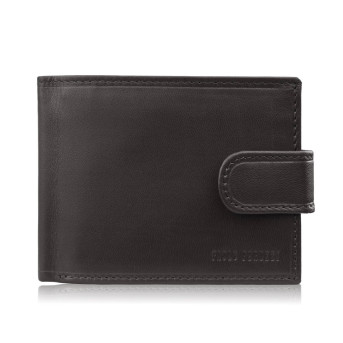 Portfel męski skórzany brązowy z ochroną RFID Paolo Peruzzi AL-16-BR