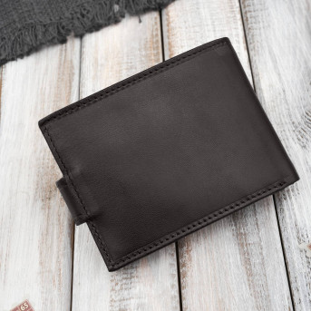 Portfel męski skórzany brązowy z ochroną RFID Paolo Peruzzi AL-16-BR