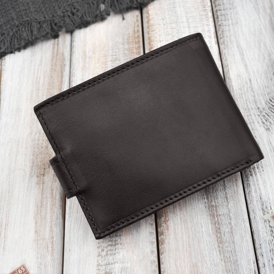 Portfel męski skórzany brązowy z ochroną RFID Paolo Peruzzi AL-16-BR