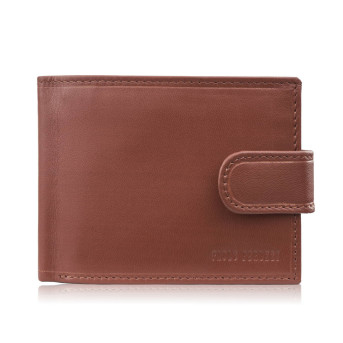 Portfel męski skórzany koniakowy RFID na prezent Paolo Peruzzi AL-16-CG