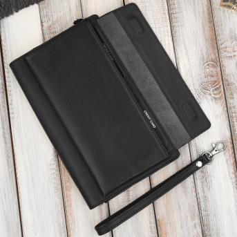 Saszetka męska skórzana do ręki elegancka czarna AL-26-BL