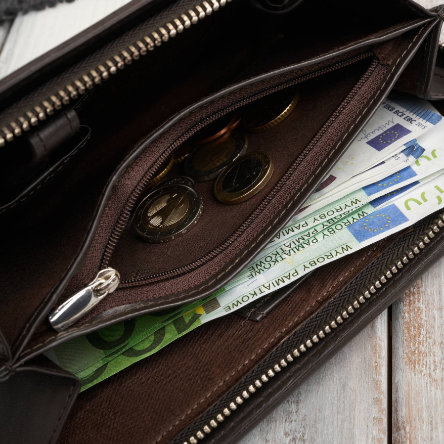 Saszetka męska skórzana do ręki elegancka brązowa AL-26-BR