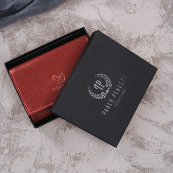 MODNY DAMSKI SKÓRZANY PORTFEL PAOLO PERUZZI RFID CZERWONY T-32-RD