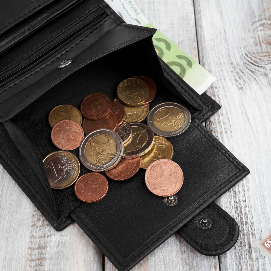 Portfel męski skórzany klasyczny pionowy czarny z RFID AL-18-BL