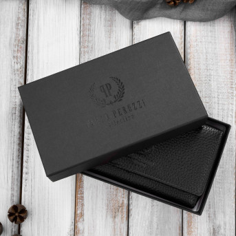 Portfel damski duży czarny ze skóry naturalnej pojemny T-138-BL