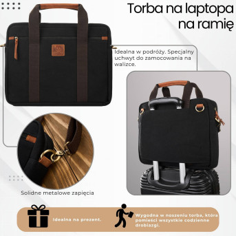TORBA NA LAPTOPA Z UCHWYTEM NA WALIZKĘ PAOLO PERUZZI T-31-MC