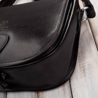 Torebka damska skórzana listonoszka ze skóry licowej brązowa T-39-KBR