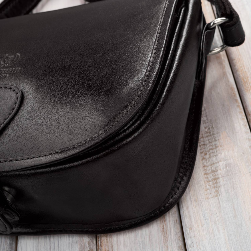 Torebka damska skórzana listonoszka ze skóry licowej brązowa T-39-KBR