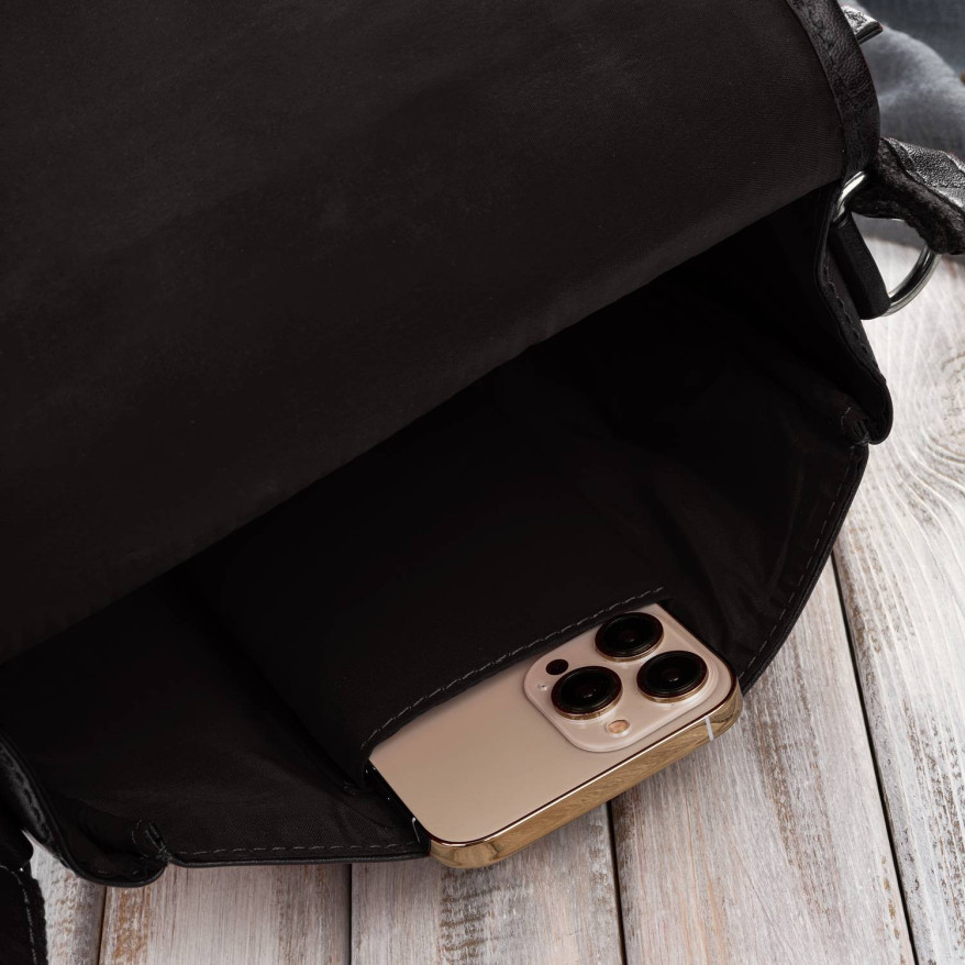 Torebka damska skórzana listonoszka ze skóry licowej brązowa T-39-KBR