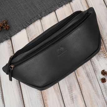 Saszetka nerka damska wielofunkcyjna duża klasyczna