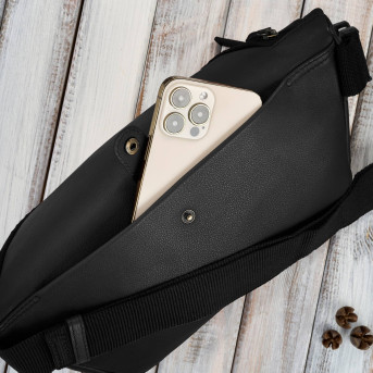 Saszetka nerka damska wielofunkcyjna duża klasyczna