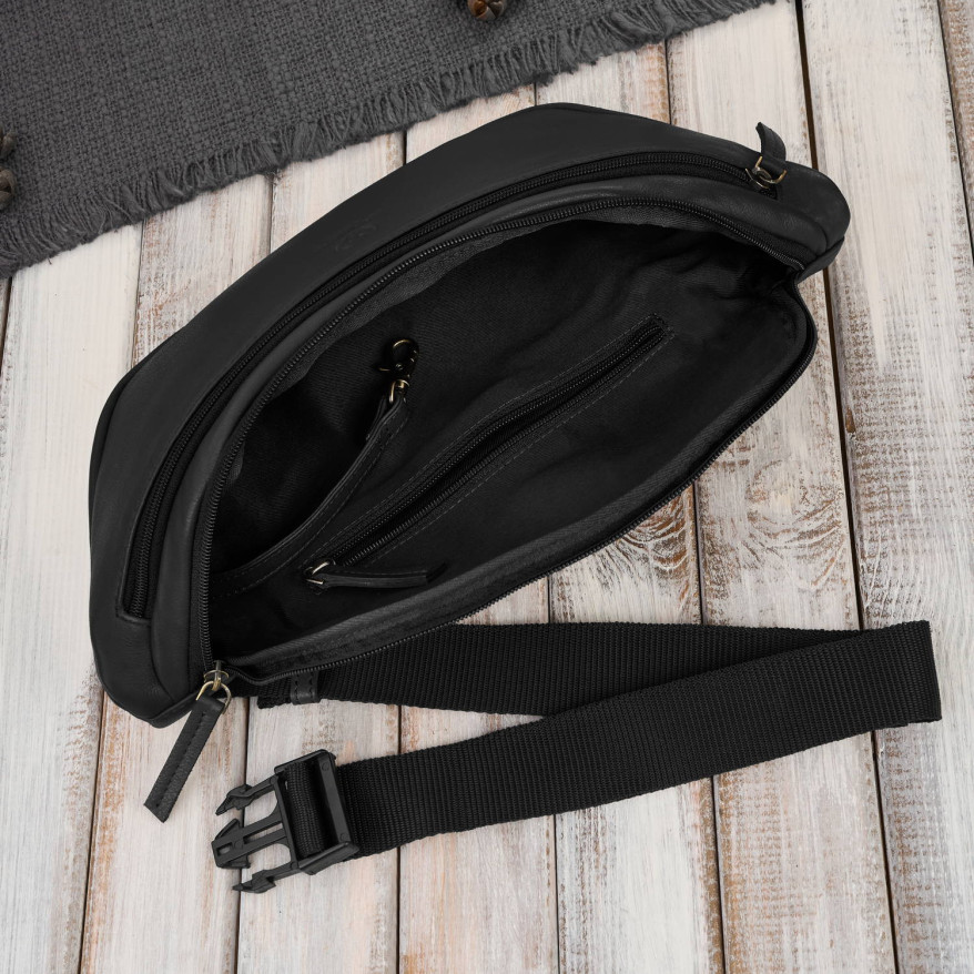 Saszetka nerka damska wielofunkcyjna duża klasyczna