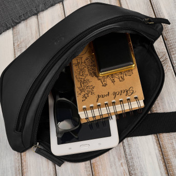 Saszetka nerka damska wielofunkcyjna duża klasyczna