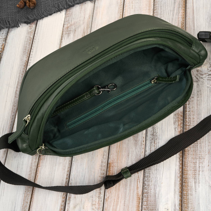 Saszetka nerka damska wielofunkcyjna duża klasyczna