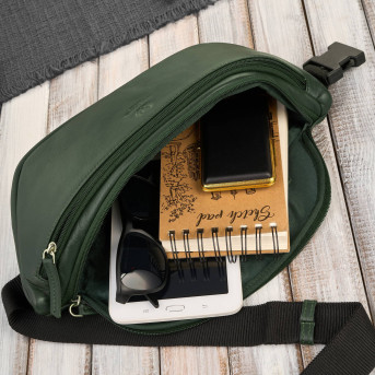 Saszetka nerka damska wielofunkcyjna duża klasyczna