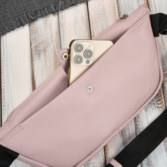 Saszetka nerka damska wielofunkcyjna duża klasyczna