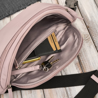 Saszetka nerka damska wielofunkcyjna duża klasyczna