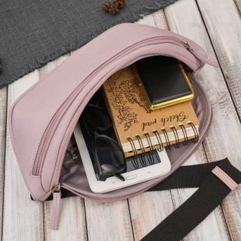 Saszetka nerka damska wielofunkcyjna duża klasyczna