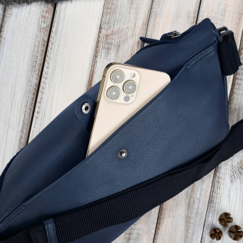 Saszetka nerka damska wielofunkcyjna duża klasyczna