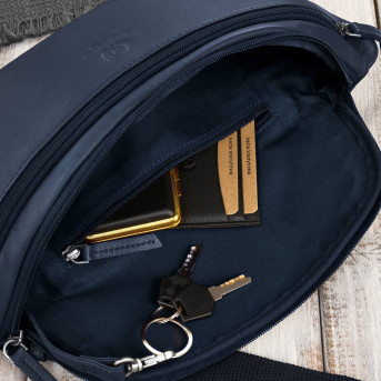 Saszetka nerka damska wielofunkcyjna duża klasyczna