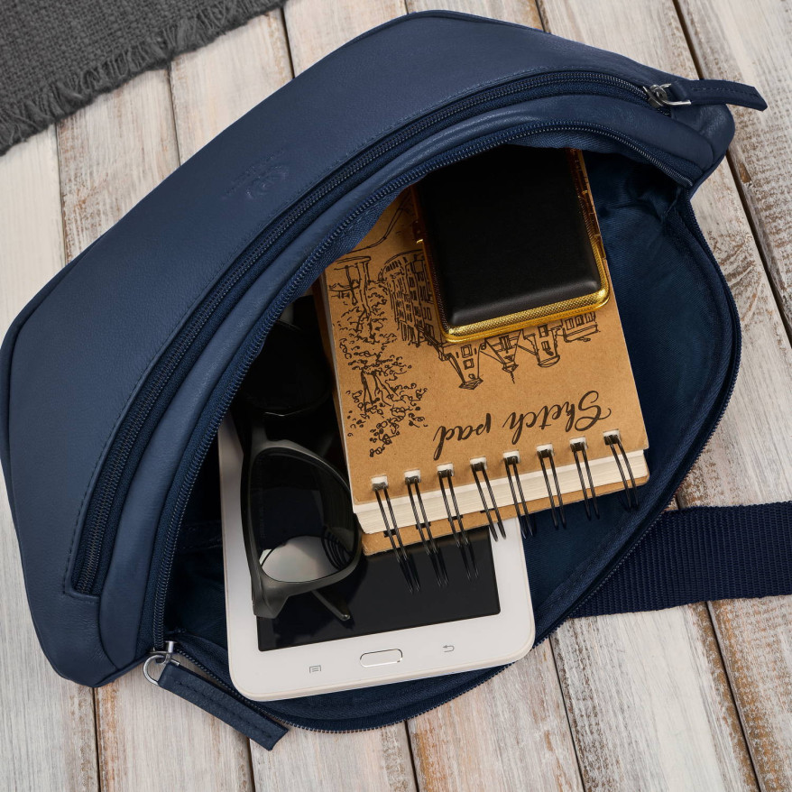 Saszetka nerka damska wielofunkcyjna duża klasyczna