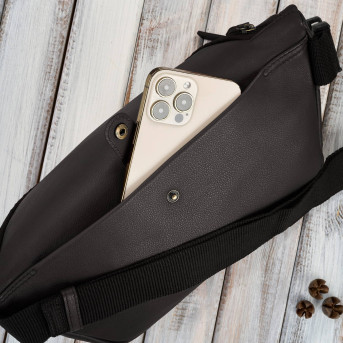 Saszetka nerka damska wielofunkcyjna duża klasyczna