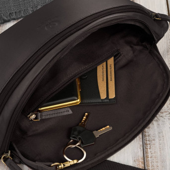 Saszetka nerka damska wielofunkcyjna duża klasyczna