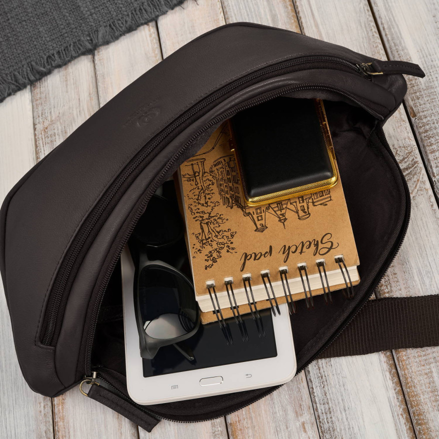 Saszetka nerka damska wielofunkcyjna duża klasyczna