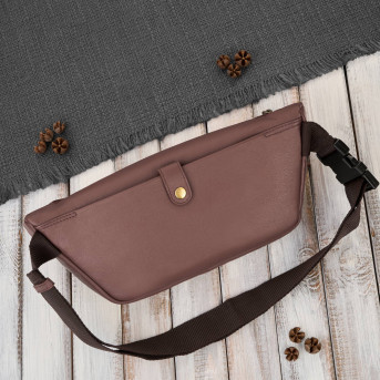 Saszetka nerka damska wielofunkcyjna duża klasyczna