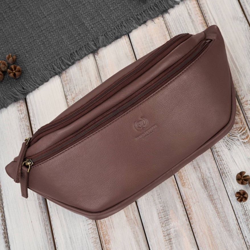 Saszetka nerka damska wielofunkcyjna duża klasyczna