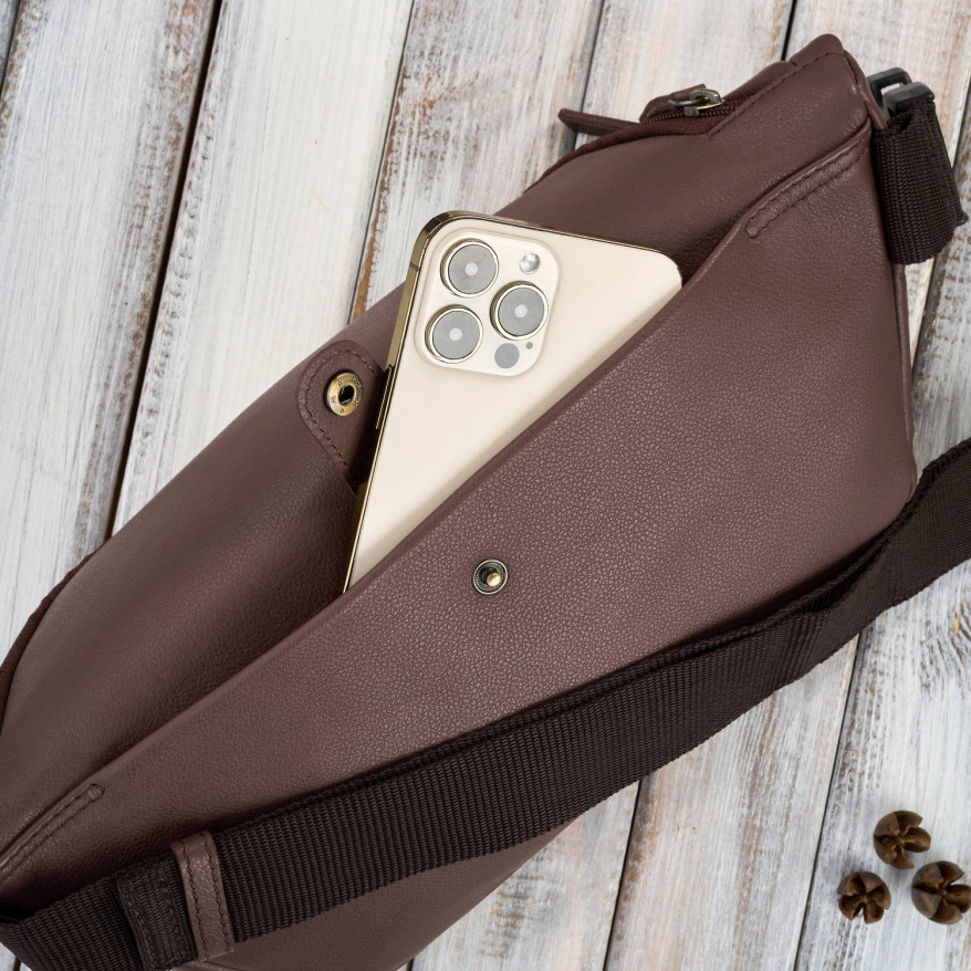 Saszetka nerka damska wielofunkcyjna duża klasyczna