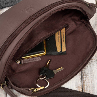 Saszetka nerka damska wielofunkcyjna duża klasyczna