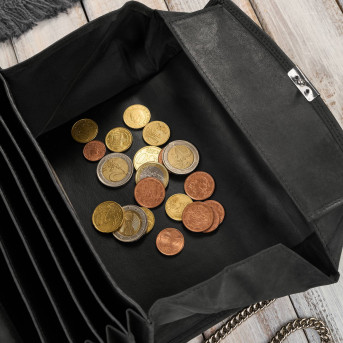 Portfel kelnerski skórzany z łańcuchem RFID Paolo Peruzzi AY-15-HBL