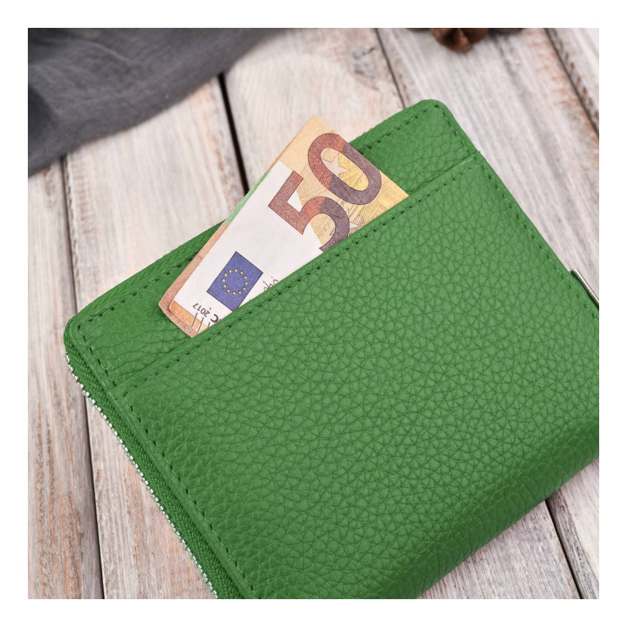 Zestaw prezentowy dla niej portfel damski czarny T-139 i skórzane etui na karty T-151 ZUP-143-GR