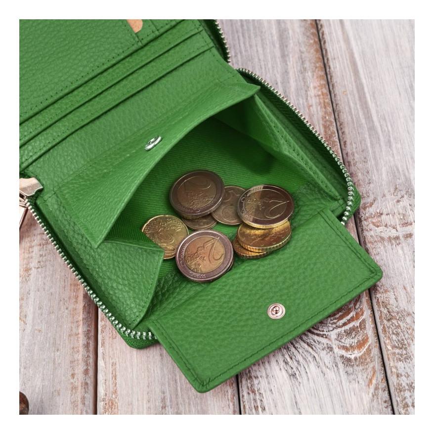 Zestaw prezentowy dla niej portfel damski czarny T-139 i skórzane etui na karty T-151 ZUP-143-GR