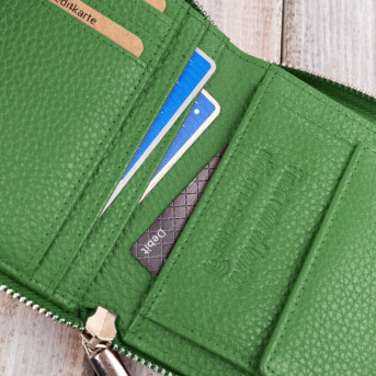 Zestaw prezentowy dla niej portfel damski czarny T-139 i skórzane etui na karty T-151 ZUP-143-GR