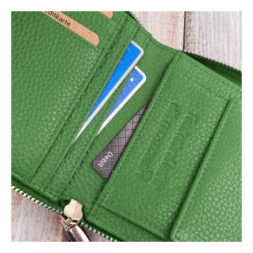 Zestaw prezentowy dla niej portfel damski czarny T-139 i skórzane etui na karty T-151 ZUP-143-GR