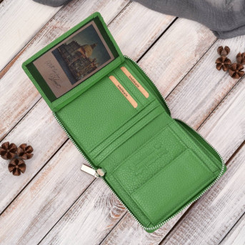 Zestaw prezentowy dla niej portfel damski czarny T-139 i skórzane etui na karty T-151 ZUP-143-GR